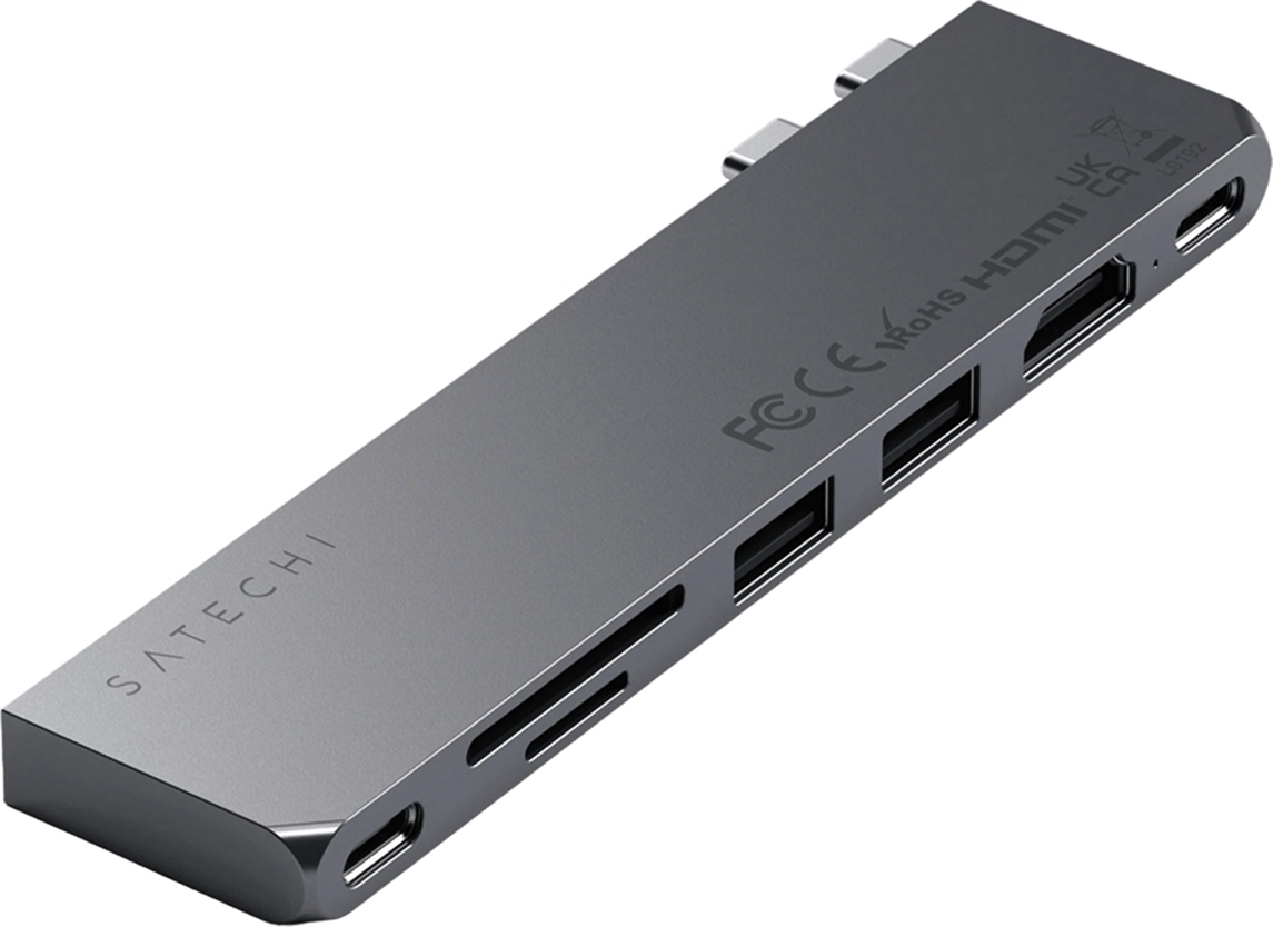 Адаптер Satechi USB-C Pro Hub Slim Space Gray